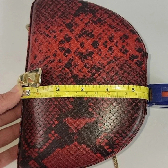 Rebecca Minkoff Red Leather Snakeskin Purse NWOT - Picture 13 of 15